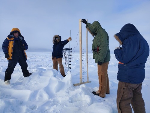 Greetings from the sea ice just offshore from Utqiagvik, Alaska. Radford University students in an A