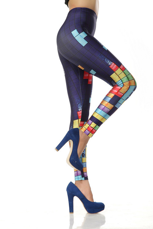 pwnlove:  Falling Blocks Fashion: Tetris Leggings Tetris titans, it’s time to leggings up this