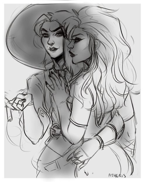 atheris-art:widow n her new wife tbh