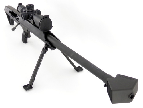 Barrett Firearms 99 .416 Barrett caliber rifle. Single shot in 416 Barrett with Premier 3-15x50 mm U