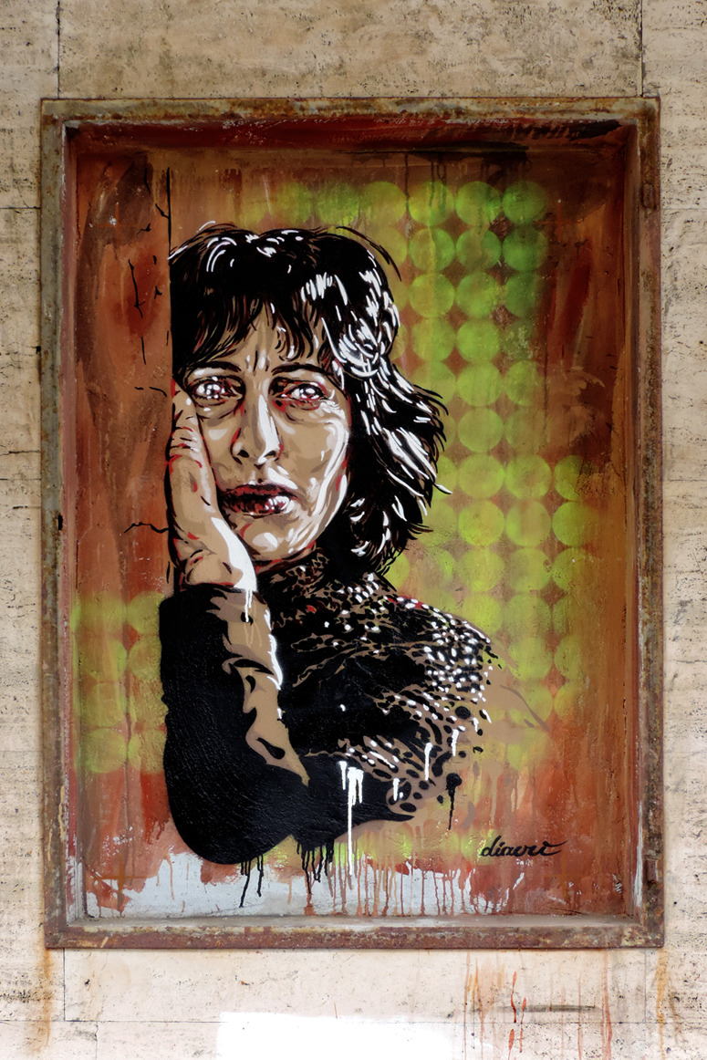 gaetanopezzella:  Roma, Pigneto “Cinema Impero” Street Art by Diavù &ldquo;Mario