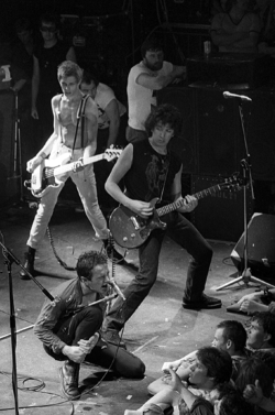 rock-n-roll-is-religion:    The Clash, at Music Machine in Camden, north-west London in July 1978, by Justin Thomas 