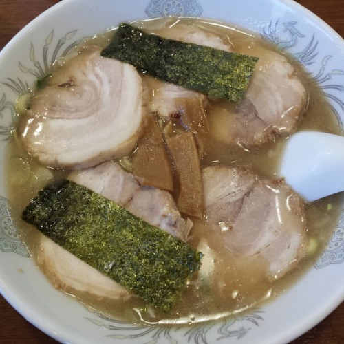 いつかの、チャーシューメン。肉厚#ラーメン#麺屋いろは#ramen #肉#タンメン #から揚げ #海鮮丼 #海鮮#アジ #JAPAN#washoku #1月22日 #ジオタグ復活して#いつか#が好き#