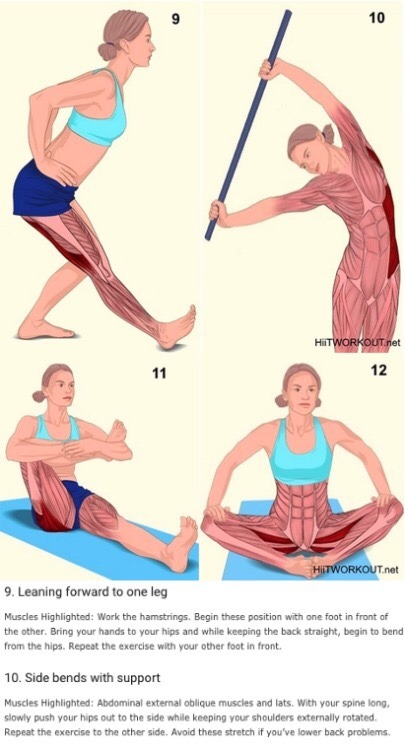 taichi-kungfu-online:  18 pictures that show you exactly what muscles you are stretching