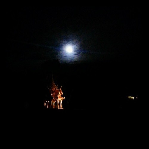 Pavillon Thaï & lune ♡ #night #420 #hello #moon