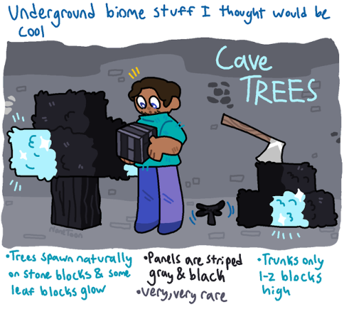 nonetoon:Some fun things that might be a stretch (lookin at you spooky glowy underground tree) for M
