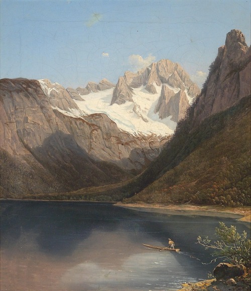 Josef FeidThe Dachstein with Lake Gosau