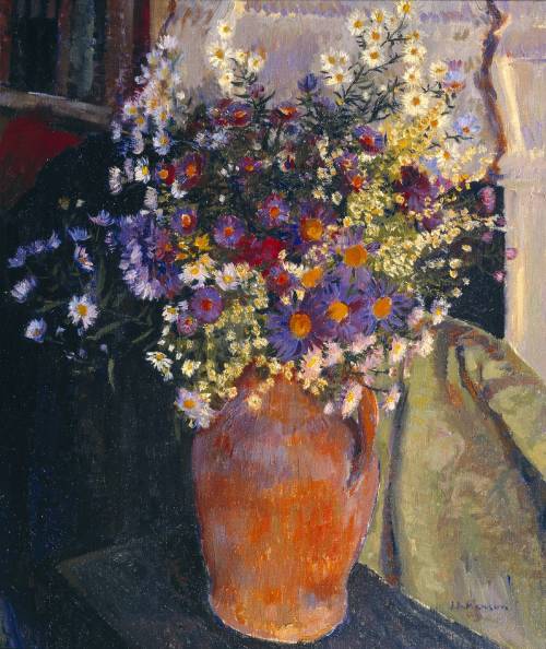 piquantpaint: Michaelmas Daisies.  James Bolivar Manson (1923). Oil on canvas.  Tate Museu