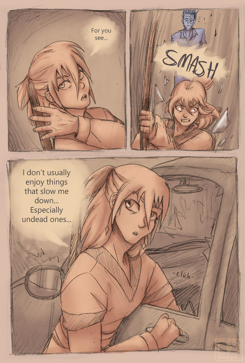 sortadaily-leoriopaladinight: This is the next little comic in the Zombie AU story If you’re n