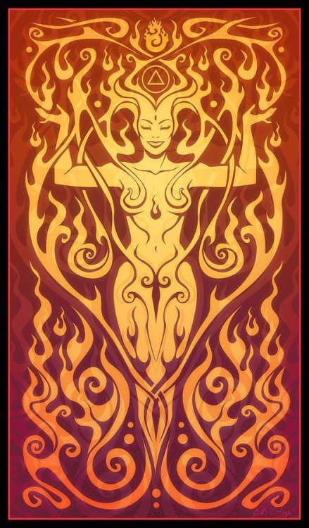 hajandrade:  Cristina McAllister Illustration: Air, Water, Earth & Fire 