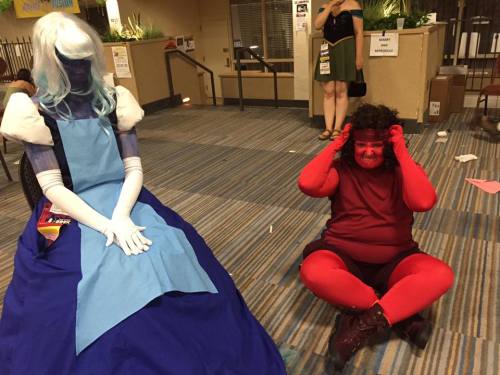 So the costumes turned out pretty good, despite last minute morphsuit mess-up for Ruby.  (The proper