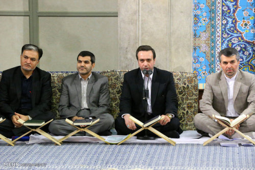karballa: Leader of Islamic Revolution Ayatollah Seyyed Ali Khamenei attended a ceremony for recitat