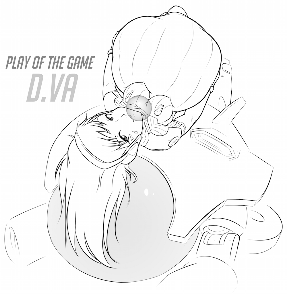 My anonymous contributor this month requested a post-vore D.Va pic for their sketch.Links: