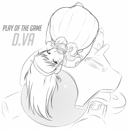 My Anonymous Contributor This Month Requested A Post-Vore D.va Pic For Their Sketch.links: