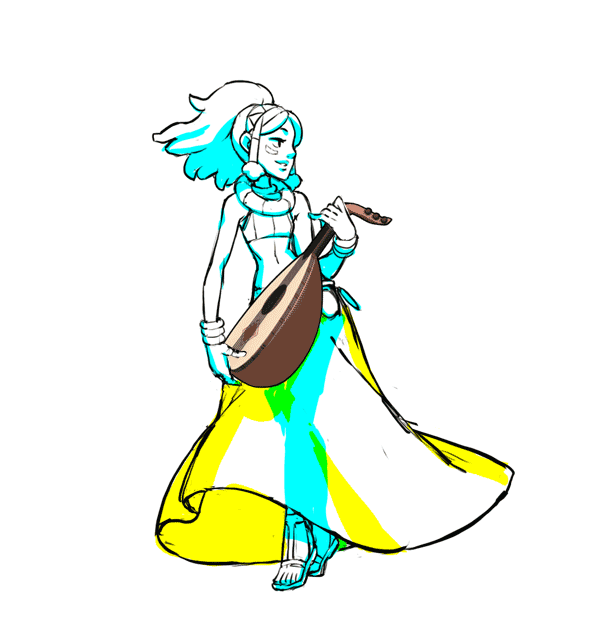indivisiblerpg:  Today’s @indivisiblerpg update puts Zahra, the wandering bard,