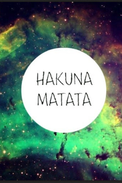 Hakuna matata is the motto biatch . on We