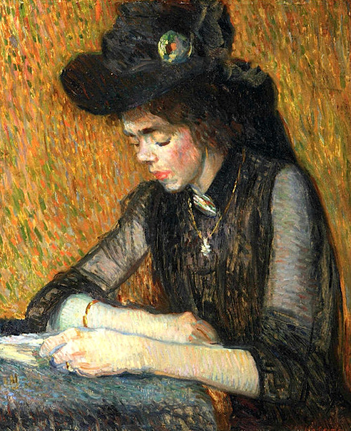 Leo Gestel: A Girl Reading, 1913.