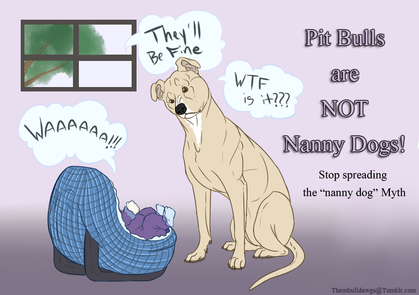 are pitbulls considered nanny dogs