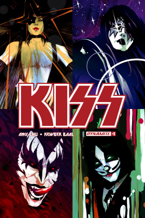 Did some alternate covers for Dynamite’s Kiss #1