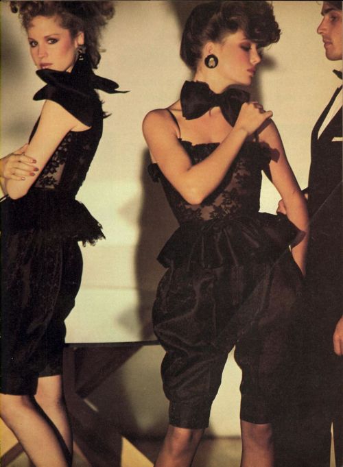 US Vogue February 1981Valentino Boutique Spring Patrick Demarchelier 