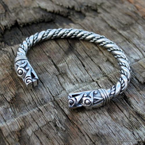 This chunky and heavy Viking bracelet is inspired by an armring from Gotland, Sweden that is circa 1