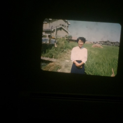 thislifeintransit:  so I’ve been cleaning up the garage(originally in effort to make room to fix my car but ended up slowly going for an entire reorganization.   in my travels I came across an old slide projector. it belonged to sorel’s grandmother’s