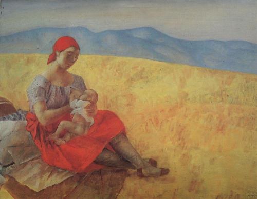 Mother, 1913, Kuzma Petrov-Vodkin