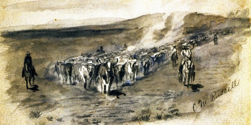 The Roundup, 1918, Charles M. Russell