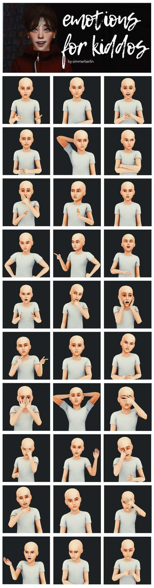 The Sims Resource - Emotion Poses - Adults
