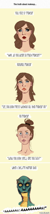 Porn Pics srsfunny:  Truth About Makeup