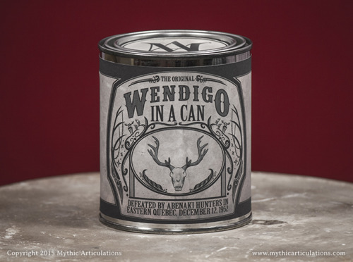 It must be hard to devour humans when you have no digestive system. “Wendigo in a Can” now available