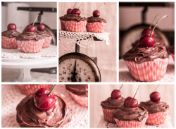 alternativepurple:  ~chocolate cherry cupcakes~✨