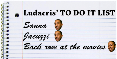 sbnation:  Ludacris told us which ‘What’s your fantasy’ locations he’s had sex in. Finally. This really happened. Here is the Q&A.In the Georgia Dome, on the 50-yard line?[Laughs] I’ve never done that. That’s why it’s called “Fantasy.”In