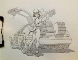ssunkist:  Delorean and miss mcfly