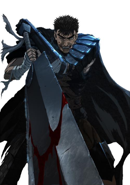 I made a transparent version of the promotional art for the new Berserk TV Anime! Threw in an edit t