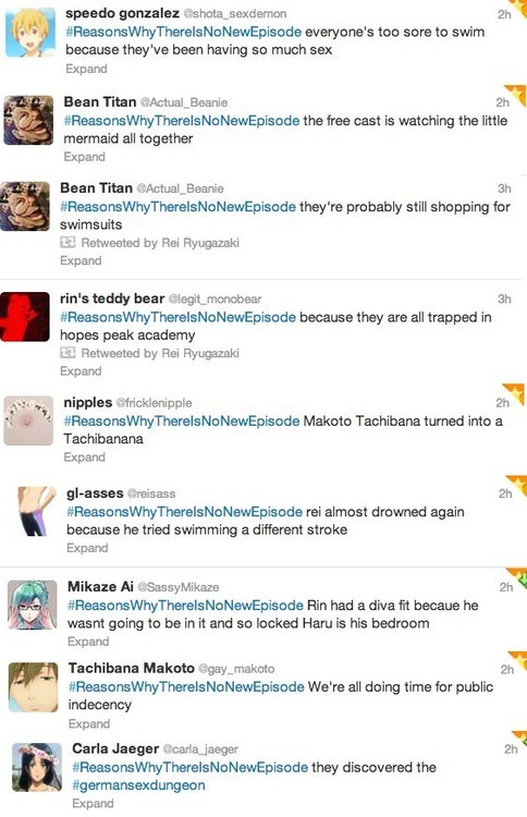 freetweets:  There’s no episode 5 this week and these are just some of the reasons