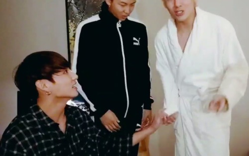 blessed with random taekook moments, thank you hobi &lt;3&hellip;ps! look at joon staring at