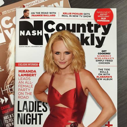 nashcountryweekly: Look for our Nov. 9, 2015 issue featuring @MirandaLambert later this week!