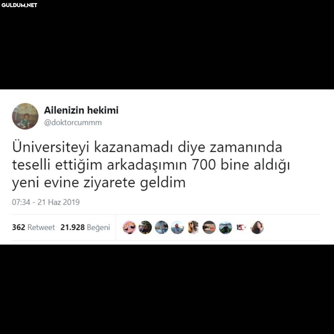 Üniversiteyi kazanamadı...