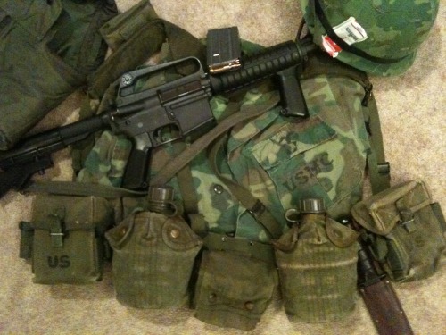 the-old-ways:  Vietnam kit.  Accurate for later war USMC infantry and Mid War Recon units. 