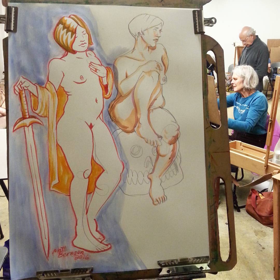 Figure drawing forever. #figuredrawing #ink #drawing #art #nudes #nude #pentelbrushpen