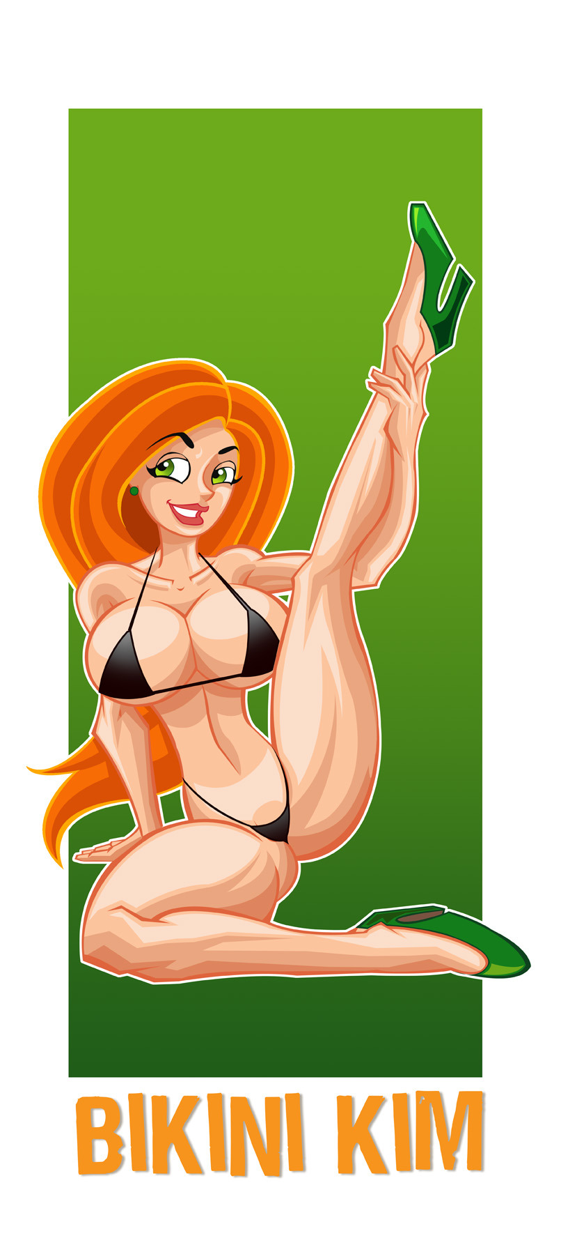 mdfive:  Bikini kim by splutt Kimmy here is in a nice pose. Nice work by this guy!