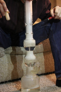 Itsawaterpipe:  Buddy Got A Triple Geyser Perc Hisi. Big Hits Are No Problem In This