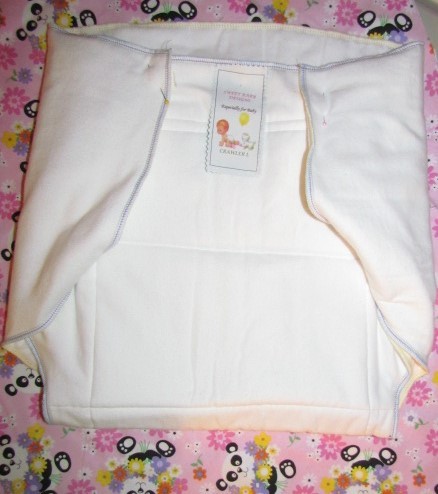 Soakers and prefolds ….  Little baby doll top and panty…  Vinyl panties