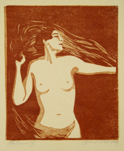 amare-habeo:Carl Rotky (Austrian, 1891-1977)Salome’s Dance (Salome III), 1922Litograph