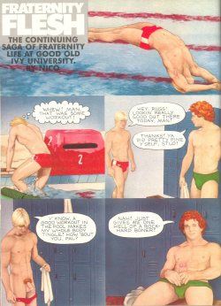 Retro-Gay-Illustration: Fraternity Flesh - Kevin &Amp;Amp; Russ - Panel 1 - By Nico.