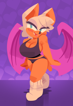 droolcutie:  a bat… with big titties?!  