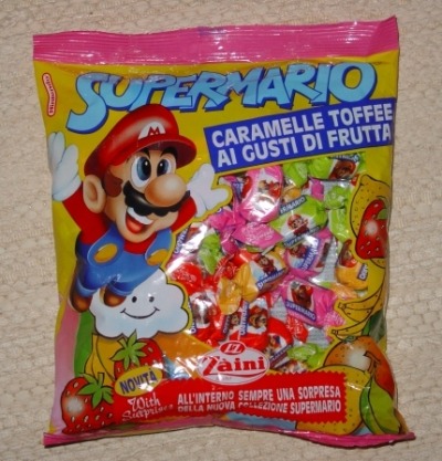 Small Mario Findings — Officially licensed Mario candy from Italy. Main