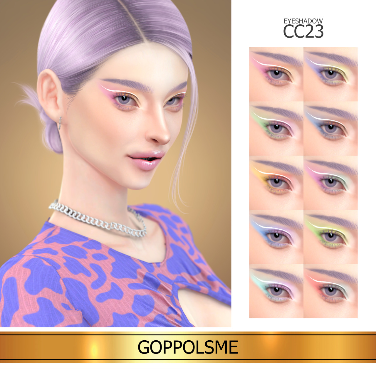GPME-GOLD Eyeshadow CC 23Download at GOPPOLSME patreon ( No ad )Access to Exclusive GOPPOLSME Patreon onlyHQ mod compatibleThank for support me  ❤  Thanks for all CC creators ❤Hope you like it .Please don’t re-upload #goppolsme#thesims4#sims4cc#sims4ccfinds#sims4eyeshadow#s4cc#s4ccfinds#s4eyeshadow
