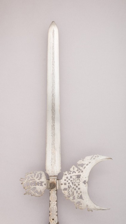 met-armsarmor:Halberd of the Bodyguard of Philip II, Margrave of Baden-Baden (1559–1588), Arms